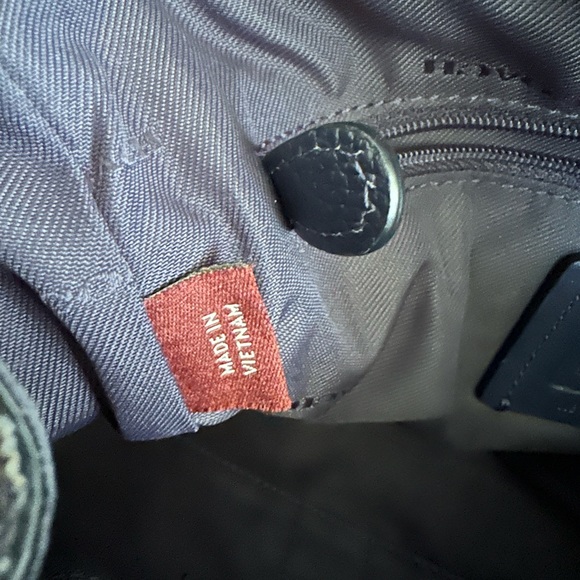 Coach Turnlock Backpack - Navy Blue - Picture 10 of 12